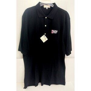 Mens Black Polo Shirt Golf Tennis Sports Ketel One Sz XL 100% Cotton New